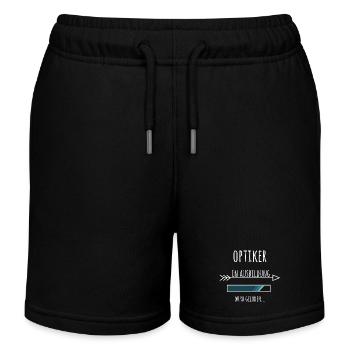 Ausbildung Optiker Beruf - Kinder Organic Joggingshorts Mini Bolter von Stanley/Stella - Schwarz - Vorne
