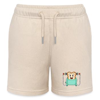Brot Halloween Toaster - Kinder Organic Joggingshorts Mini Bolter von Stanley/Stella - Natur - Vorne