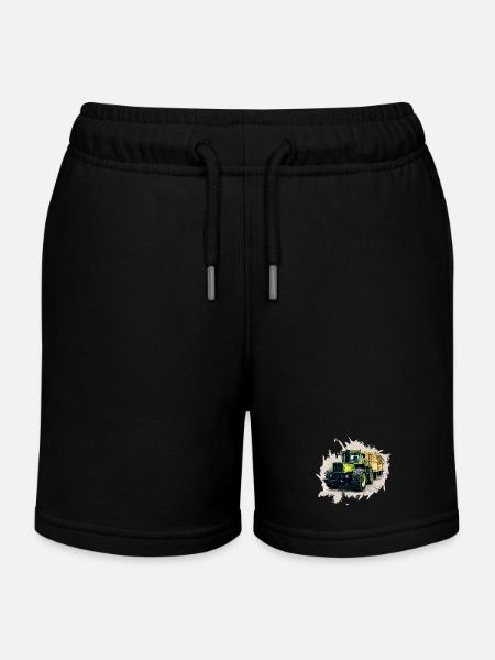 MB trac 1300 TRAC avec remorque - Short de jogging enfant bio Stanley/Stella - noir