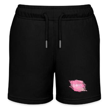 LOVE - Kinder Organic Joggingshorts Mini Bolter von Stanley/Stella - Schwarz - Vorne