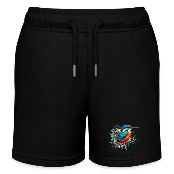 Martin-pêcheur - Short de jogging enfant bio Stanley/Stella - noir - Devant