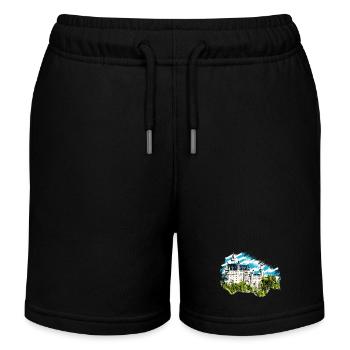 Neuschwanstein Castle - Kids Organic Sweat Shorts by Stanley/Stella - black - Front