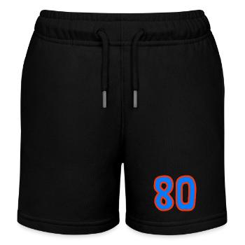80. 80 JAHRE. 80. JAHRESTAG. 80-JÄHRIGES JUBILÄUM. - Kinder Organic Joggingshorts Mini Bolter von Stanley/Stella - Schwarz - Vorne