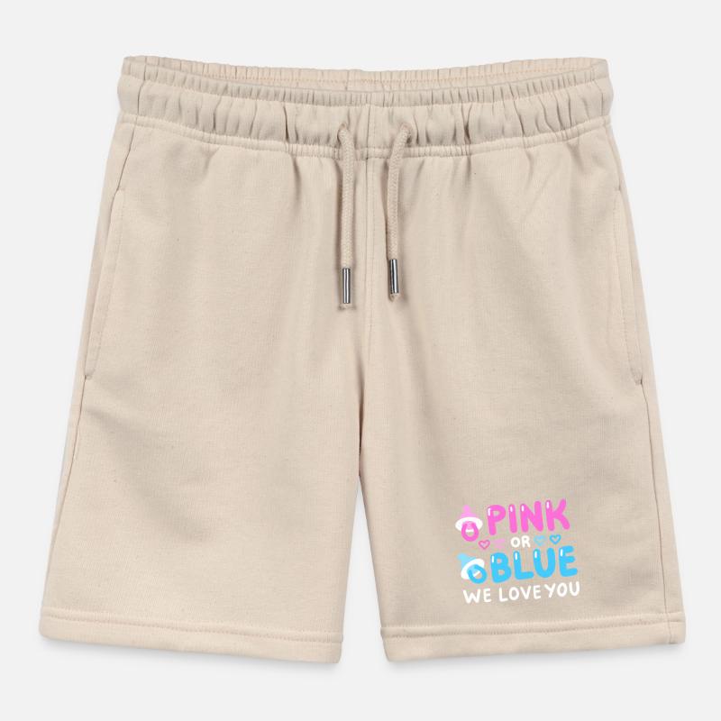 Gender Reveal Party Pink oder Blau Kinder Organic Joggingshorts Mini Bolter von Stanley/Stella