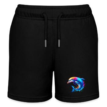 Dauphin - Short de jogging enfant bio Stanley/Stella - noir - Devant