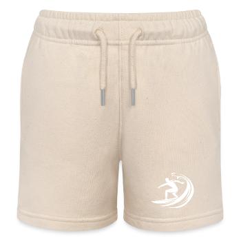 Logo de surf - Short de jogging enfant bio Stanley/Stella - écru doux - Devant