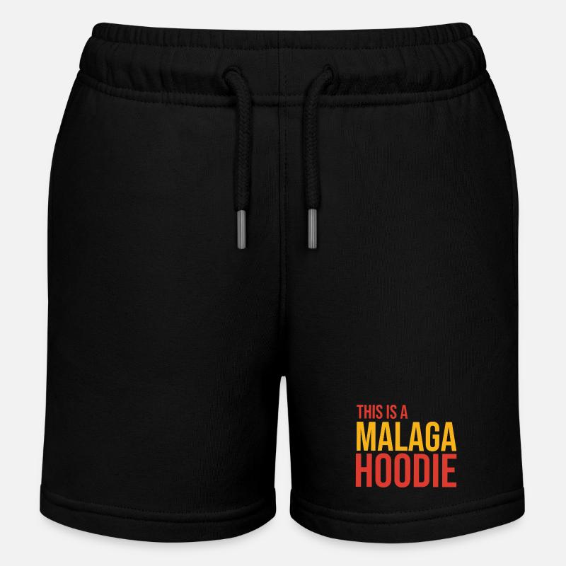 Sweat à capuche Malaga - Short de jogging enfant bio Stanley/Stella - noir