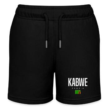 Kabwe Sambia - Kinder Organic Joggingshorts Mini Bolter von Stanley/Stella - Schwarz - Vorne