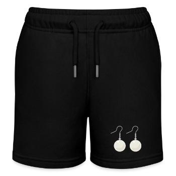 Elegante Perlenohrringe - Kinder Organic Joggingshorts Mini Bolter von Stanley/Stella - Schwarz - Vorne
