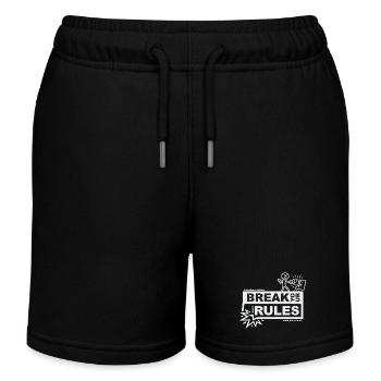 Break your silly rules - frameless edition - Kids Organic Sweat Shorts by Stanley/Stella - black - Front