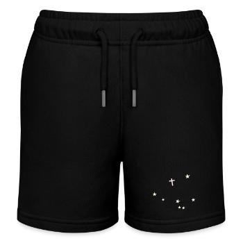 Croix dans le ciel étoilé - Short de jogging enfant bio Stanley/Stella - noir - Devant