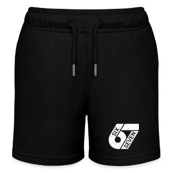 Six Sept Mèmes - Short de jogging enfant bio Stanley/Stella - noir - Devant