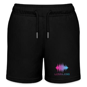 Format audio sans perte Son audiophile - Short de jogging enfant bio Stanley/Stella - noir - Devant