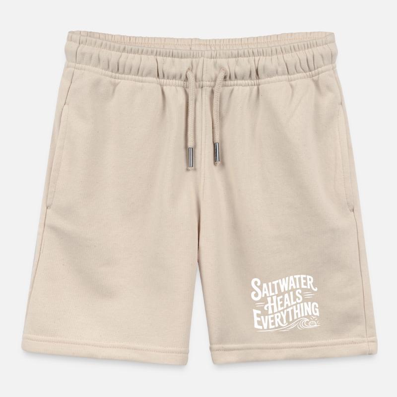 Saltwater Heals Everything Kids Organic Sweat Shorts by Stanley/Stella