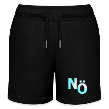 Nö Nein Dagegen Demo - Kinder Organic Joggingshorts Mini Bolter von Stanley/Stella - Schwarz - Vorne