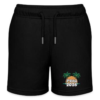 Prague 2026 - Short de jogging enfant bio Stanley/Stella - noir - Devant