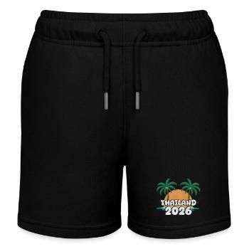 Thaïlande 2026 - Short de jogging enfant bio Stanley/Stella - noir - Devant
