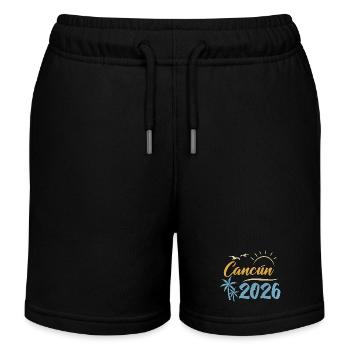 Cancun 2026 - Kinder Organic Joggingshorts Mini Bolter von Stanley/Stella - Schwarz - Vorne