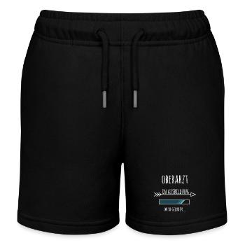 Oberarzt Ausbildung Medizinstudium Arzt Medizin - Kinder Organic Joggingshorts Mini Bolter von Stanley/Stella - Schwarz - Vorne
