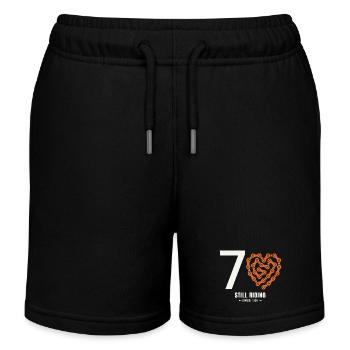 70 Jahre Fahrrad fährt immer noch Geburtstagsgeschenk - Kinder Organic Joggingshorts Mini Bolter von Stanley/Stella - Schwarz - Vorne