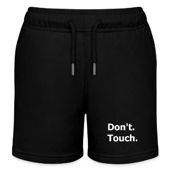 Don't touch. Dark humour. - Kids Organic Sweat Shorts by Stanley/Stella - black - Front