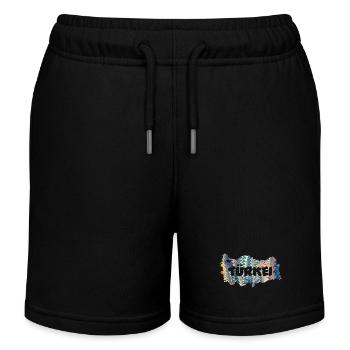 türkeikarte e 73 - Kinder Organic Joggingshorts Mini Bolter von Stanley/Stella - Schwarz - Vorne