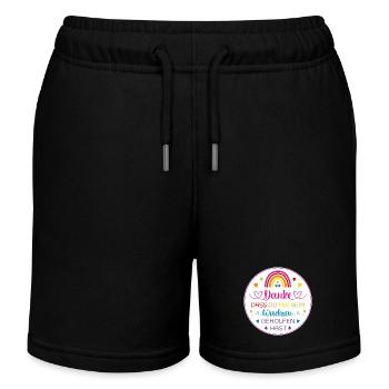 Danke dass Du mir beim Wachsen geholfen hast - Kinder Organic Joggingshorts Mini Bolter von Stanley/Stella - Schwarz - Vorne