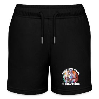 LES CHIMISTES ONT TOUTES LES SOLUTIONS - Short de jogging enfant bio Stanley/Stella - noir - Devant