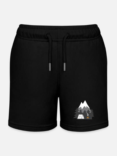 NATURE TENTS MONTAGNE - Short de jogging enfant bio Stanley/Stella - noir