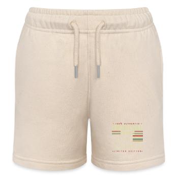 September 1968 September 57th Anniversary Limited Edition - Kids Organic Sweat Shorts by Stanley/Stella - soft Ecru - Front