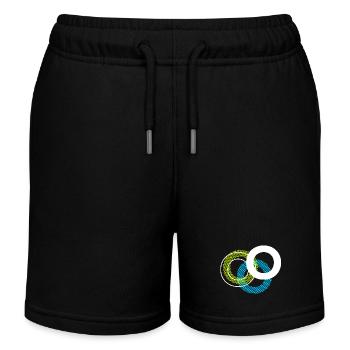 O Buchstabe - Kinder Organic Joggingshorts Mini Bolter von Stanley/Stella - Schwarz - Vorne