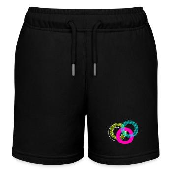Buchstabe O - Kinder Organic Joggingshorts Mini Bolter von Stanley/Stella - Schwarz - Vorne