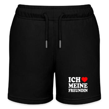 Ich liebe meine freundin - Kinder Organic Joggingshorts Mini Bolter von Stanley/Stella - Schwarz - Vorne