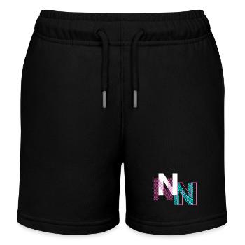 Conception de la lettre N - Short de jogging enfant bio Stanley/Stella - noir - Devant