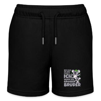 Koalabär Koala Geschwister cooler großer Bruder - Kinder Organic Joggingshorts Mini Bolter von Stanley/Stella - Schwarz - Vorne