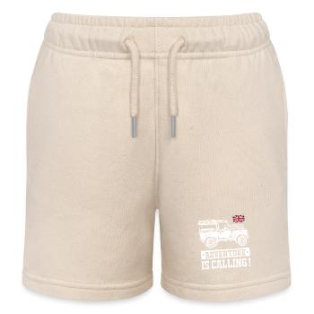 Landy Adventure vous appelle - Short de jogging enfant bio Stanley/Stella - écru doux - Devant