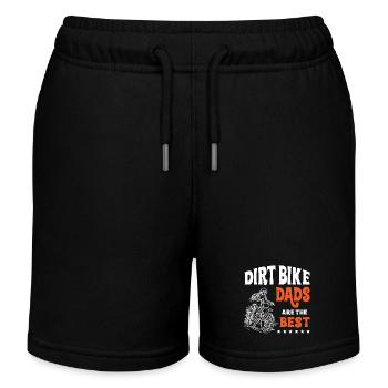 Dirt Bike Dads Are The Best Motocross - Kinder Organic Joggingshorts Mini Bolter von Stanley/Stella - Schwarz - Vorne