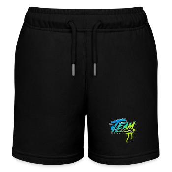 team - Kids Organic Sweat Shorts by Stanley/Stella - black - Front