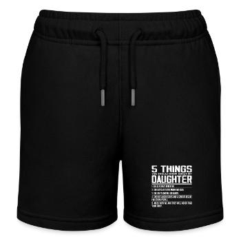 5 Dinge, die Sie über meine Tochter wissen sollten - Kinder Organic Joggingshorts Mini Bolter von Stanley/Stella - Schwarz - Vorne