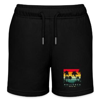 Spanisch Malle Mallorca - Kinder Organic Joggingshorts Mini Bolter von Stanley/Stella - Schwarz - Vorne