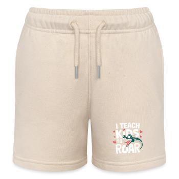 Speech Therapist Speech Therapy - Kids Organic Sweat Shorts by Stanley/Stella - soft Ecru - Front