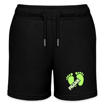 Geburt Frank - Kinder Organic Joggingshorts Mini Bolter von Stanley/Stella - Schwarz - Vorne