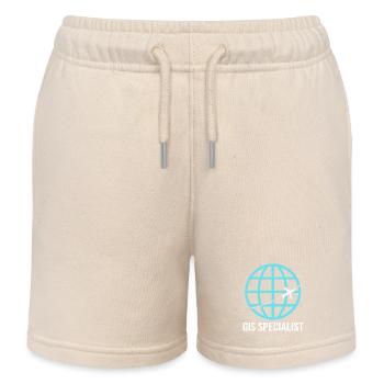 GIS Analyst Cartography Geography Geography - Kids Organic Sweat Shorts by Stanley/Stella - soft Ecru - Front