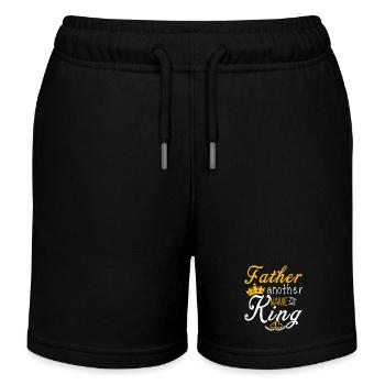 Father Another Name Of King - Kids Organic Sweat Shorts by Stanley/Stella - black - Front