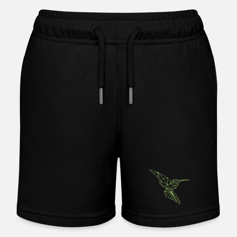 Eisvogel - Kinder Organic Joggingshorts Mini Bolter von Stanley/Stella - Schwarz