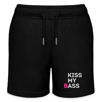 KISS MEIN (B) ARSCH - Kinder Organic Joggingshorts Mini Bolter von Stanley/Stella - Schwarz - Vorne