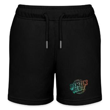 Benzin im Blut - Schrauber Bastler - Kinder Organic Joggingshorts Mini Bolter von Stanley/Stella - Schwarz - Vorne