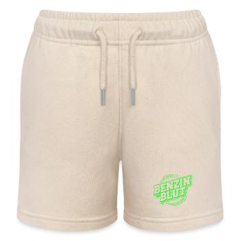 Benzin im Blut - Kfz - Werkstatt - Schrauber - Kinder Organic Joggingshorts Mini Bolter von Stanley/Stella - Natur - Vorne