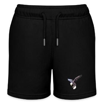 L’aigle en piqué - Short de jogging enfant bio Stanley/Stella - noir - Devant