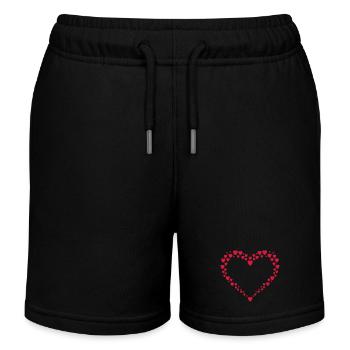 coeur - Short de jogging enfant bio Stanley/Stella - noir - Devant